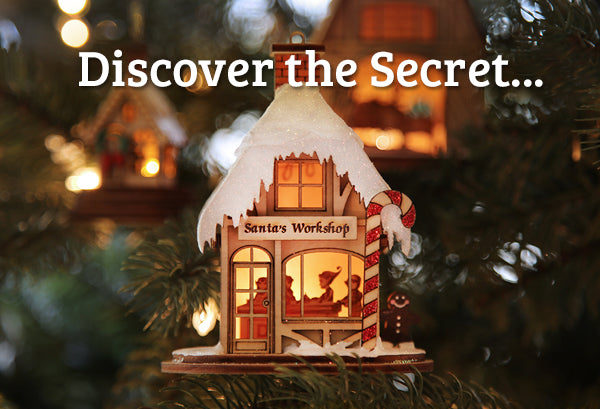 Ginger Cottages Santa's North Pole Express Box Car - Illuminated