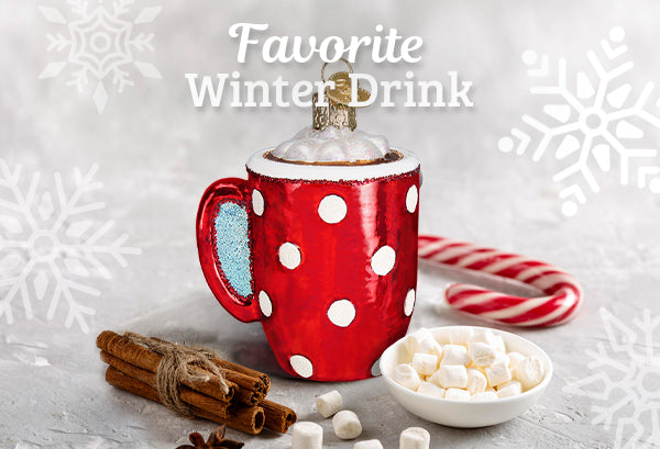 Festive Drink Toppers and Winter Mugs for Hot Chocolate and