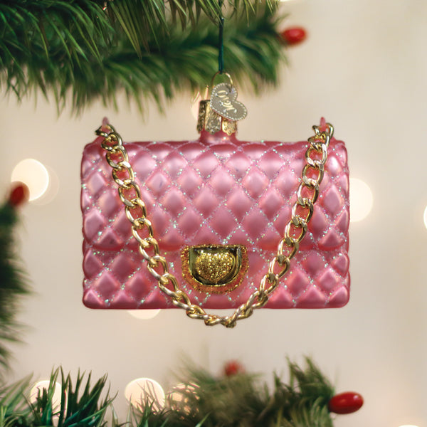 Quilted Purse Ornament – Old World Christmas