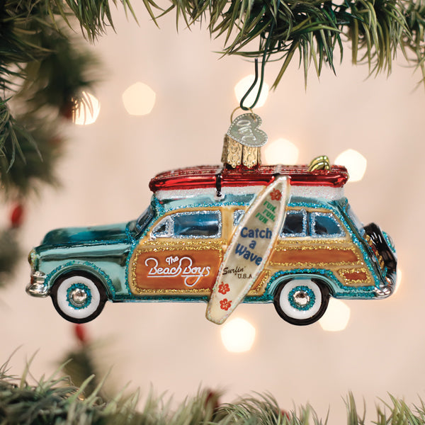 The Beach Boys Surfin' Woody Ornament – Old World Christmas