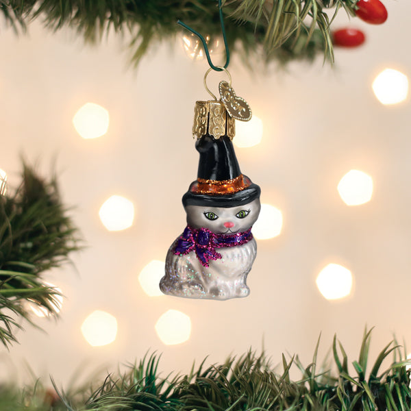 Mini Witch Cat Ornament – Old World Christmas