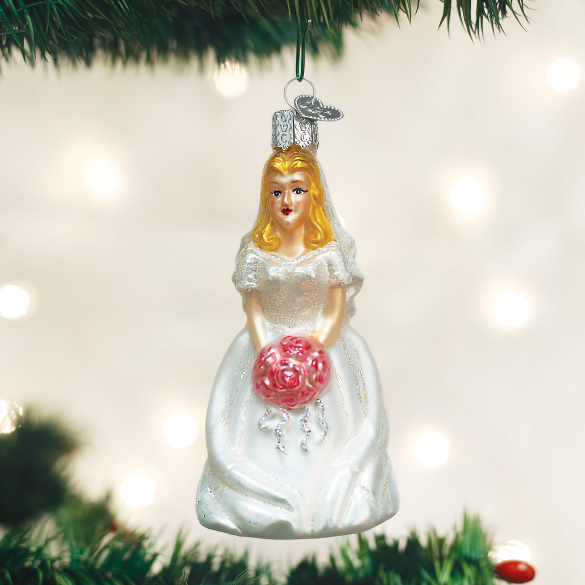 white christmas dresses Bride - Blonde Ornament