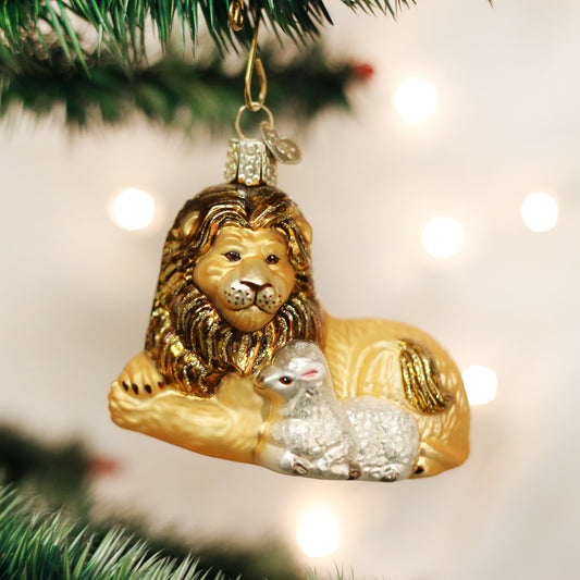 Lion And Lamb Ornament