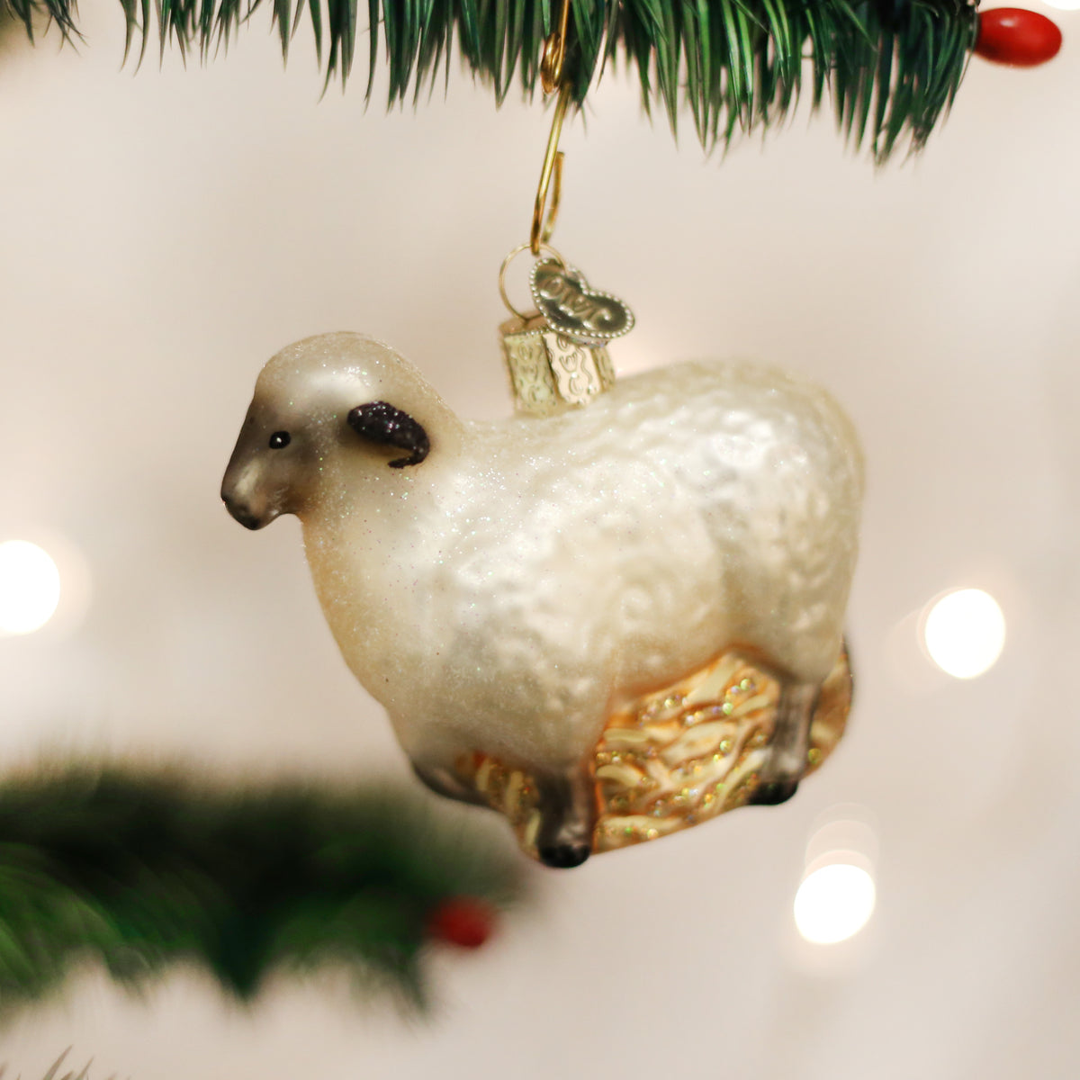 antique sheep ❀ クリスマスの羊さん オブジェ (a)-