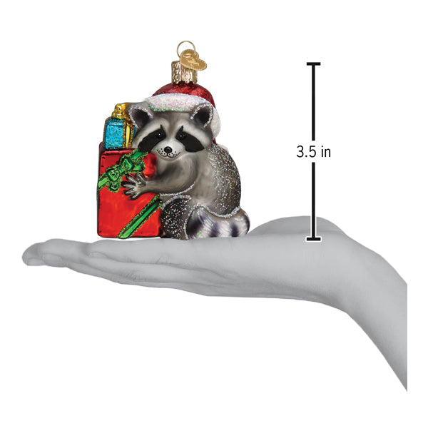 Christmas Bandit Raccoon Ornament