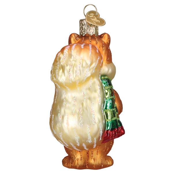 Silly Christmas Squirrel Ornament