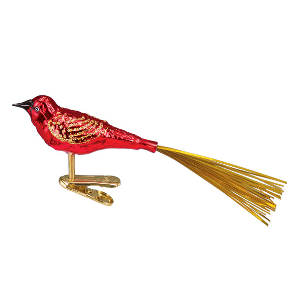 Red Lovebird Ornament