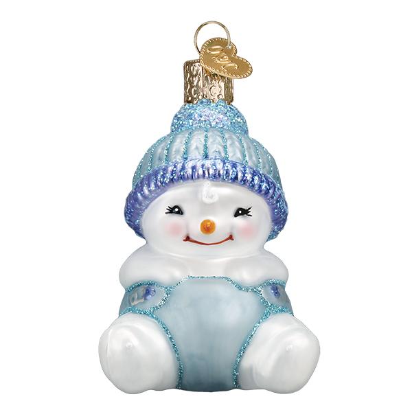 Snow Baby Boy Ornament