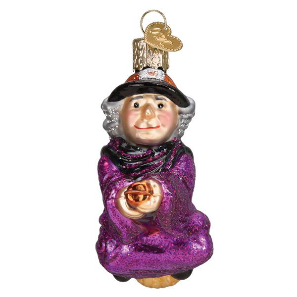 Witch On Broomstick Ornament