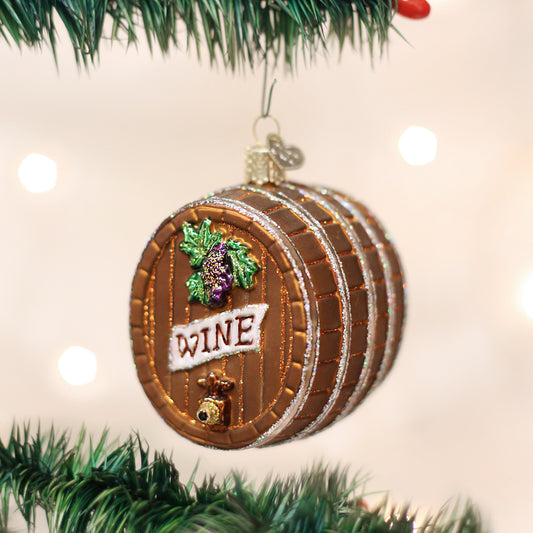 Wine Barrel Ornament
