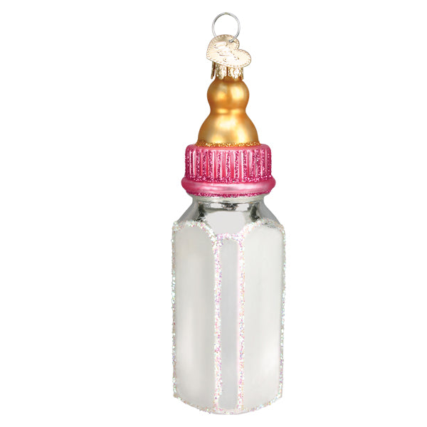 Girl Baby Bottle Ornament