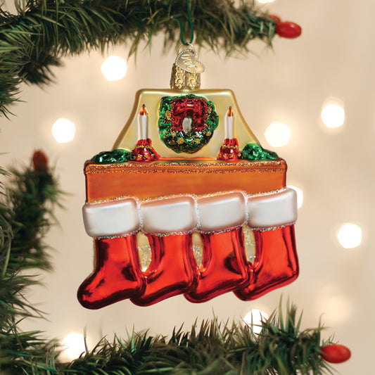 Family Of 4 Stockings Ornament