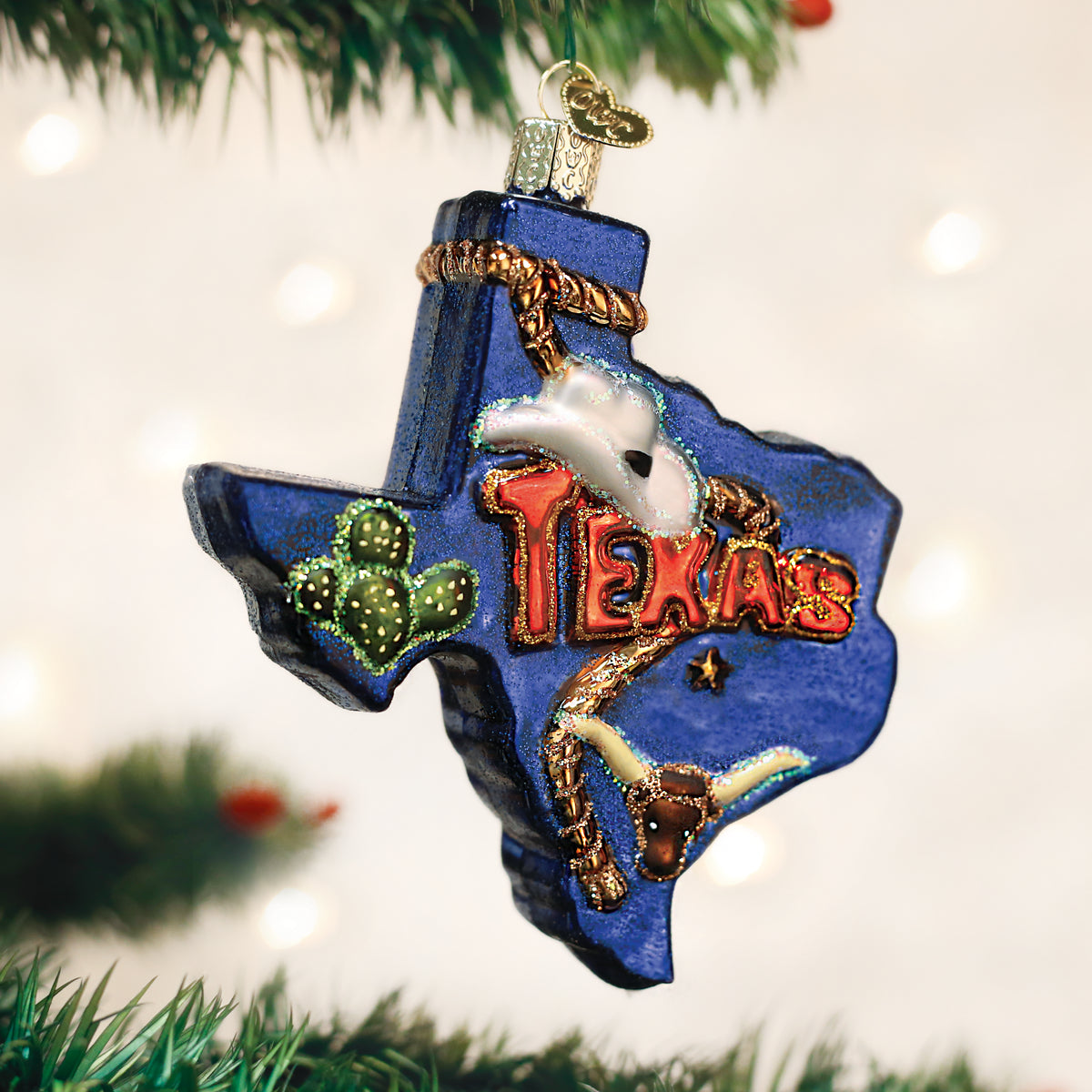 Texas on sale christmas ornament