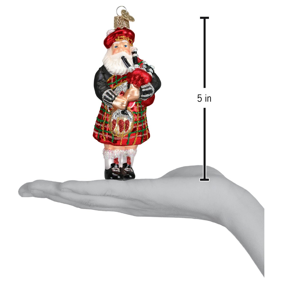 Highland Santa Ornament