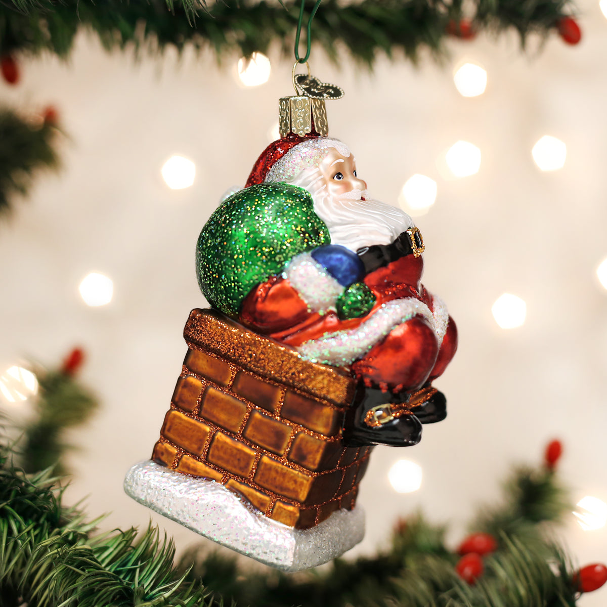 Chimney Stop Santa Ornament | Old World Christmas™