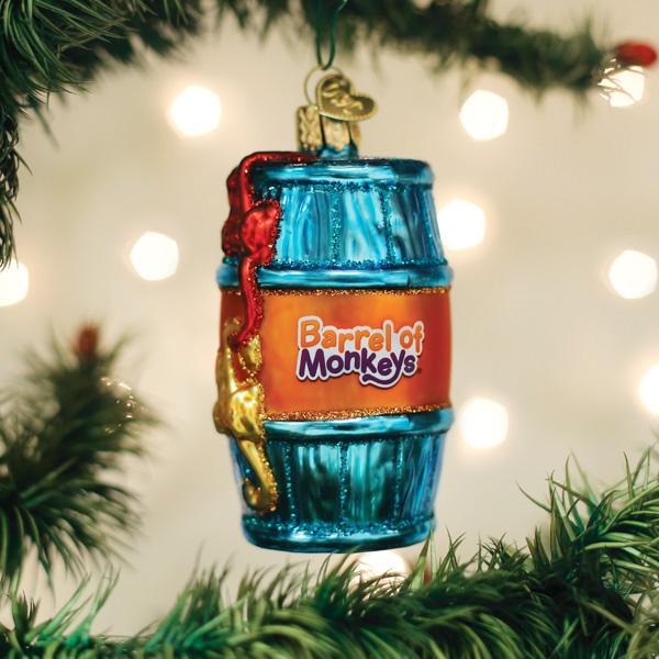 Barrel Of Monkeys Ornament – Old World Christmas