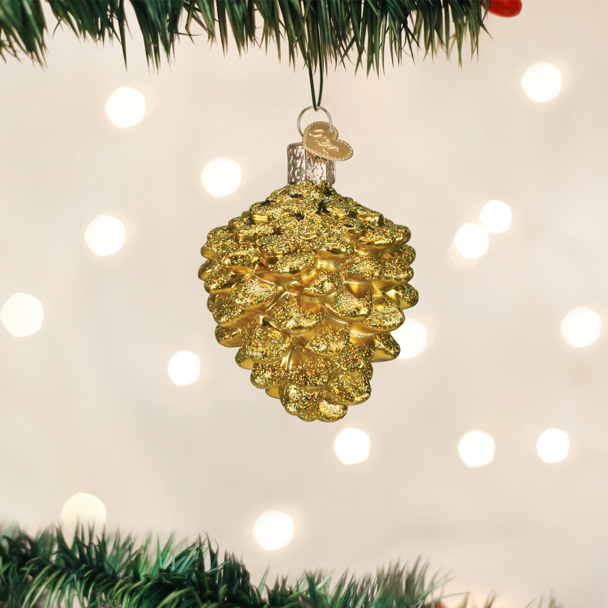 Gold Painted Mini Pine Cones Crafting Holiday Wedding Decor 