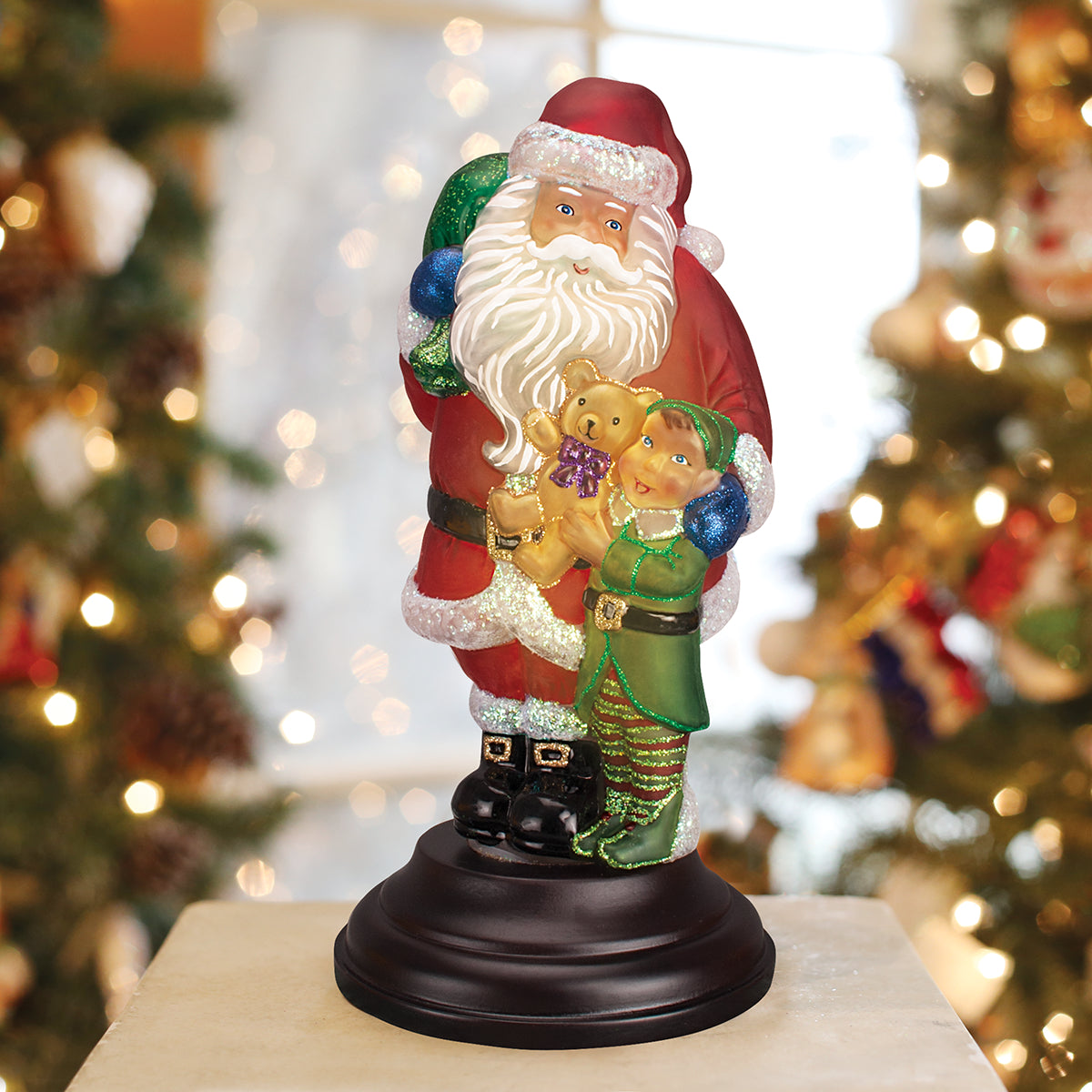 Santa's Bright-eyed Buddy Light | Old World Christmas™
