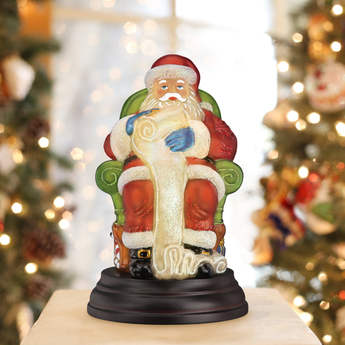 Santa Checking His List Light | Old World Christmas™