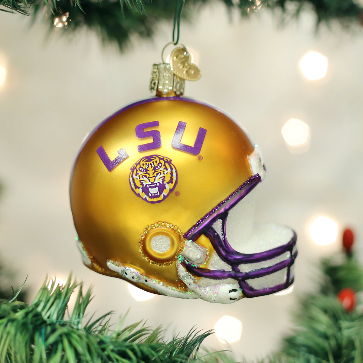 FOCO LSU Tigers Team Helmet Ornament