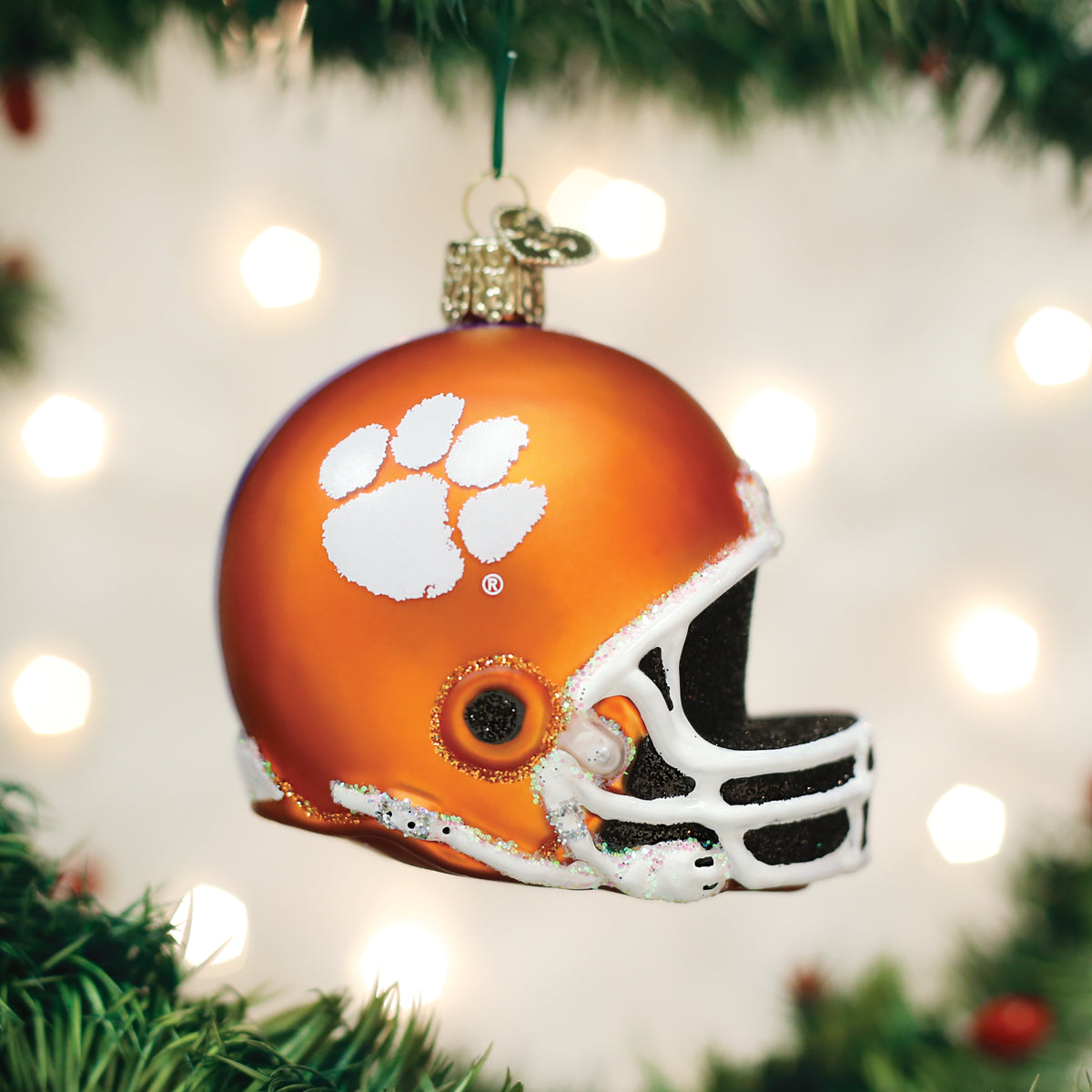 Old World Christmas Clemson Helmet Ornament