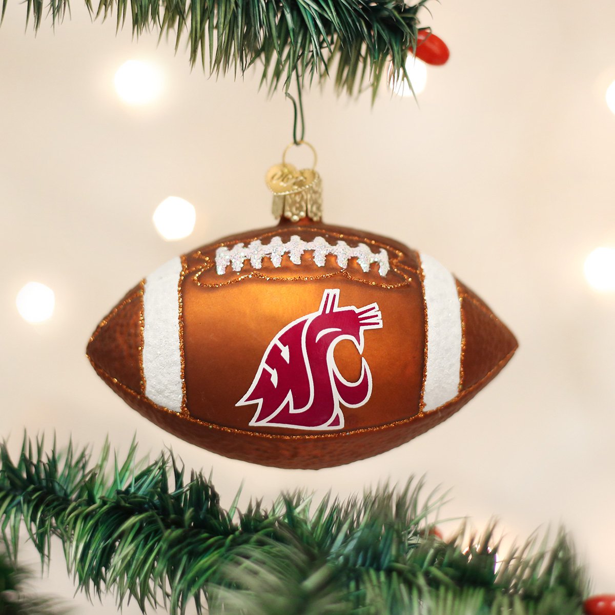 Wsu Football Ornament 