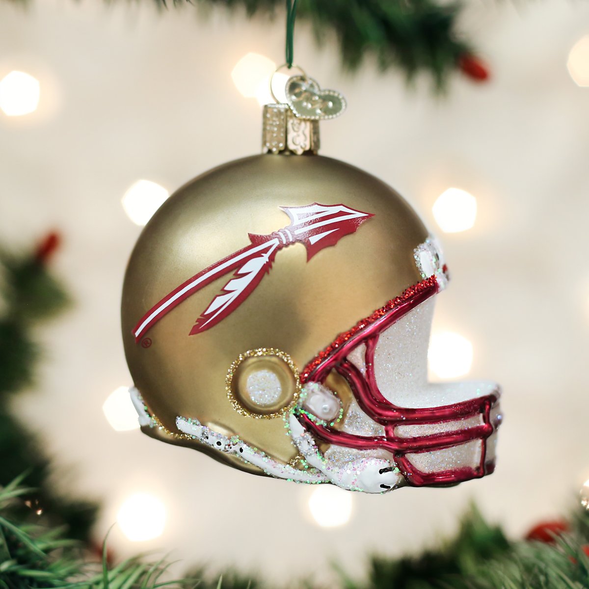 Old World Christmas Atlanta Falcons Helmet Ornament For Christmas Tree