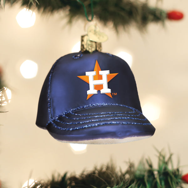 Houston Astros The Memory Company Three-Pack Cap, Baseball & Snowflake  Ornament Set