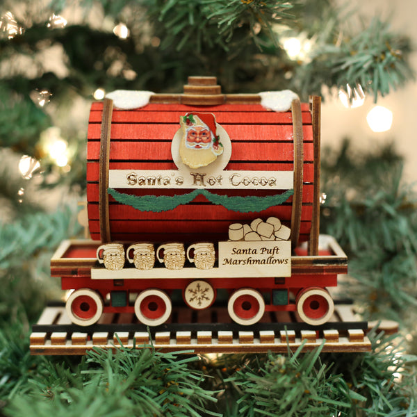 Santa's Hot Cocoa Tanker Ornament
