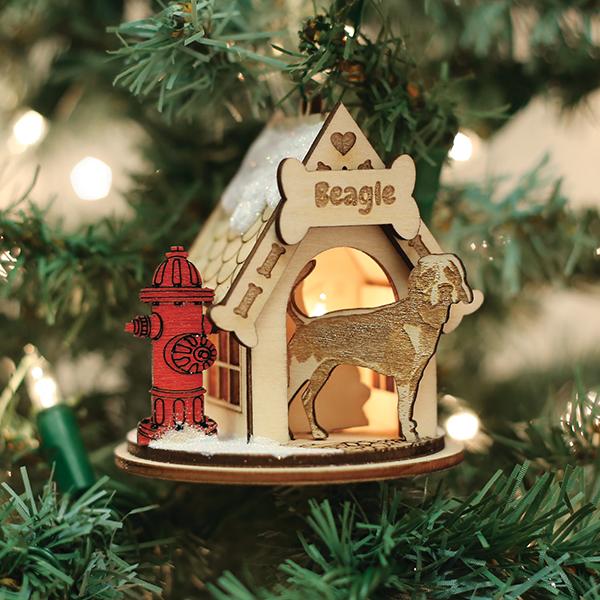 Beagle christmas ornament best sale