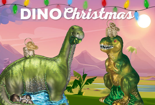 Go Prehistoric with Dinosaur Christmas Ornaments