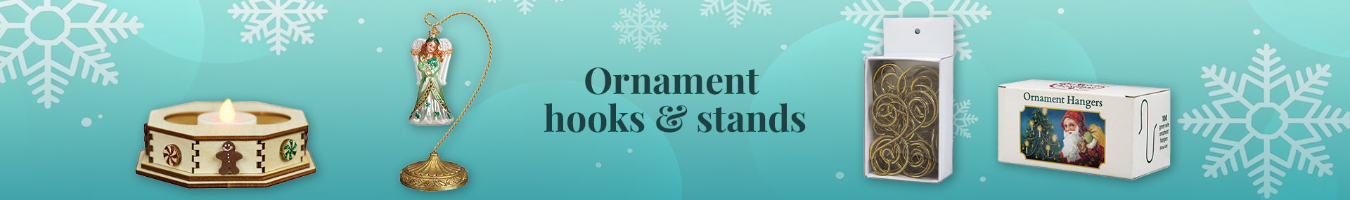 Christmas Ornament Hooks, Hangers & Stands