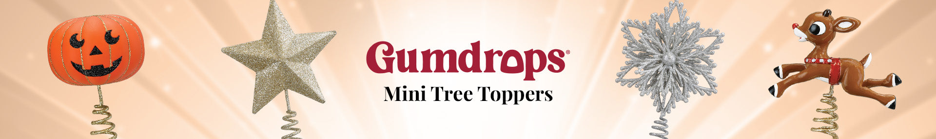 Gumdrop Mini Christmas Tree Toppers