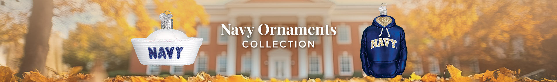Navy Christmas Ornaments