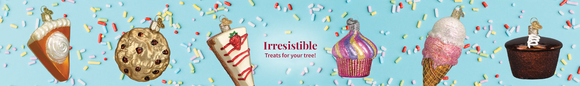 Dessert and Candy Christmas Ornaments