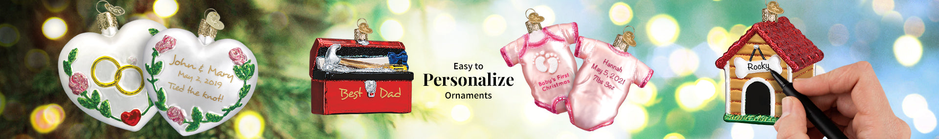 Personalized-by-You Christmas Ornaments