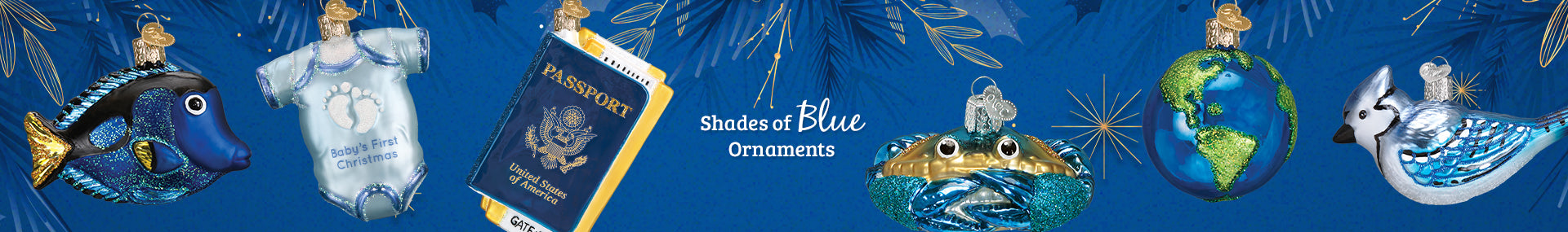 Blue Christmas Ornaments