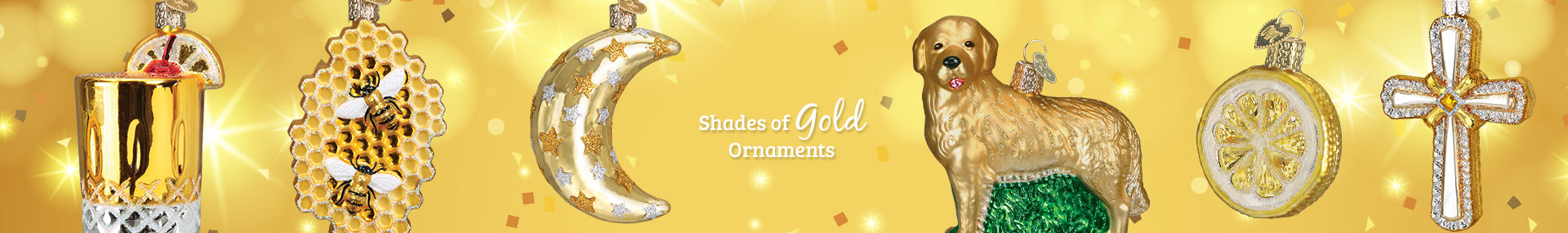 Gold Christmas Ornaments