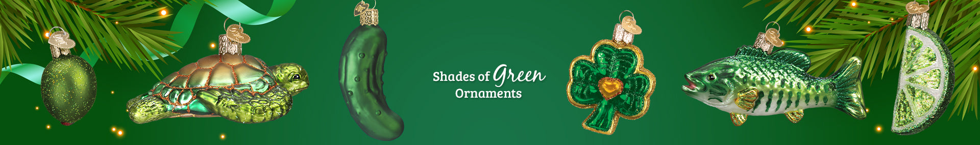 Green Christmas Ornaments