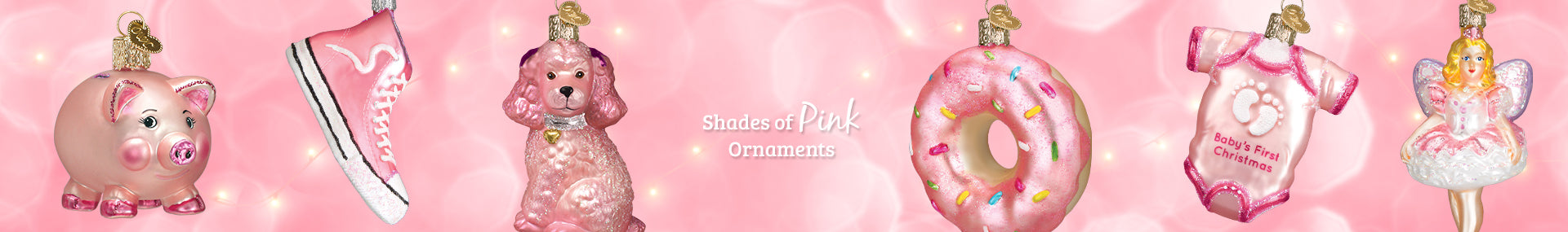Pink Christmas Ornaments