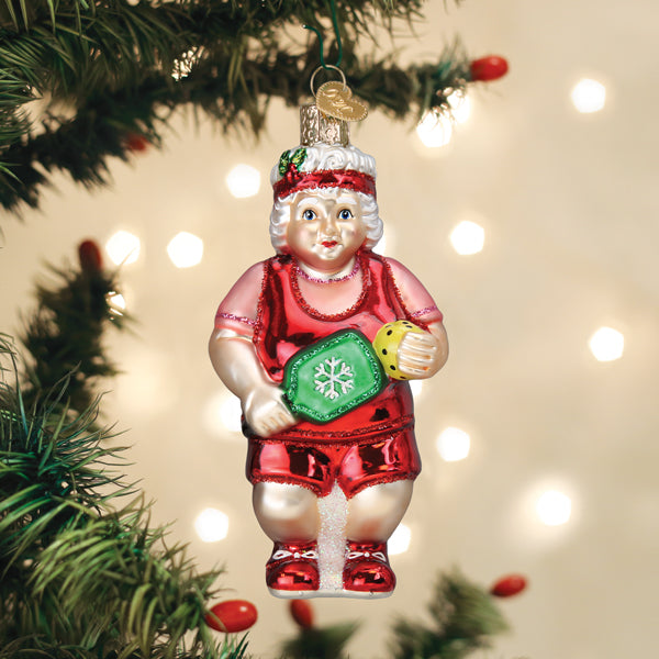 Elf blown glass Christmas tree decoration