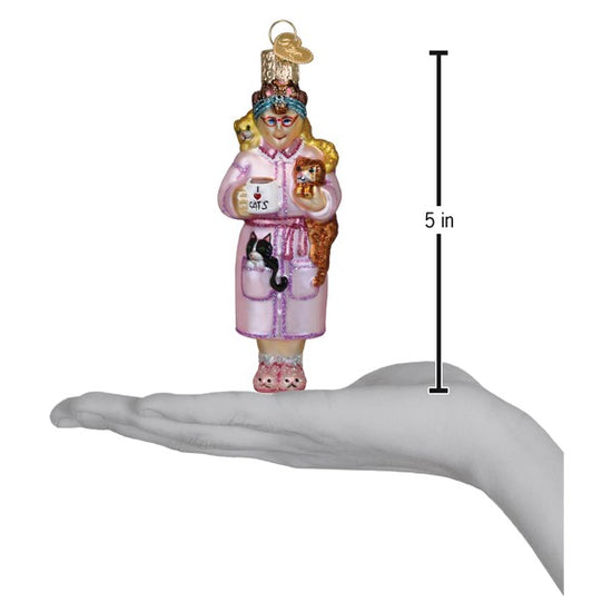 Cat Lady Ornament – Old World Christmas