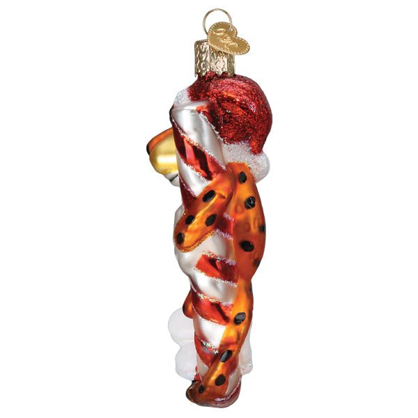 Chester Cheetah On Candy Cane Ornament