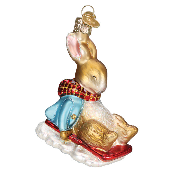Peter Rabbit Sled Peter Rabbit On Sled Ornament – Old World Christmas