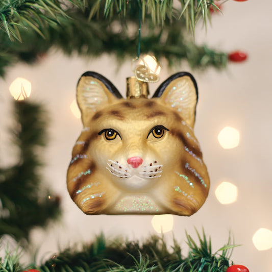 Bobcat Head Ornament