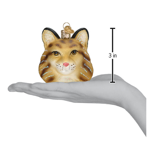 Bobcat Head Ornament