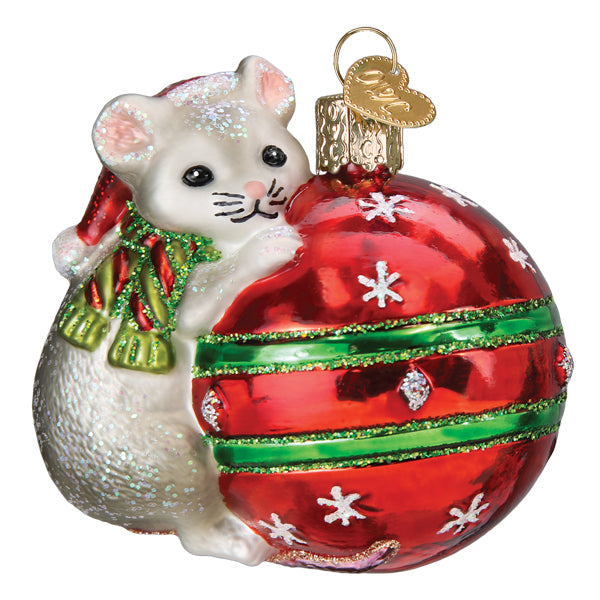 Playful Christmas Mouse Ornament – Old World Christmas