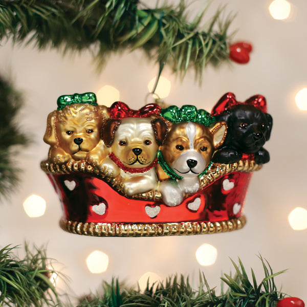 Dog christmas tree ornaments best sale