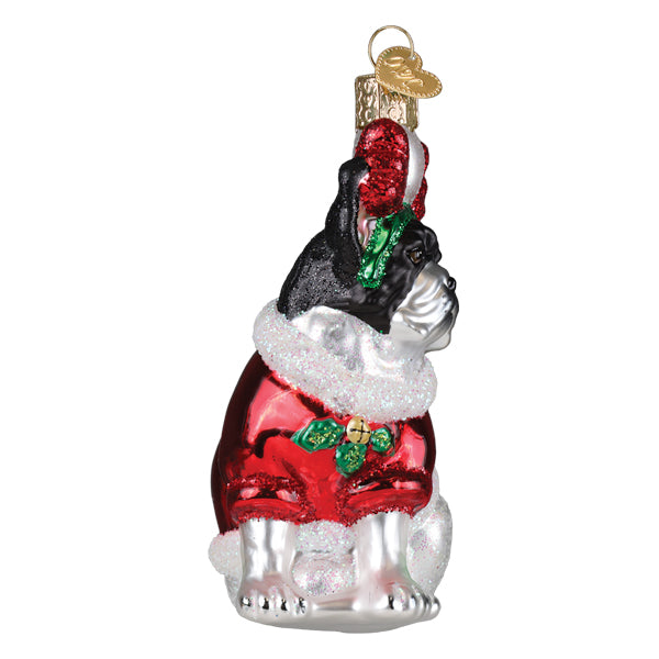 Holiday French Bulldog Ornament