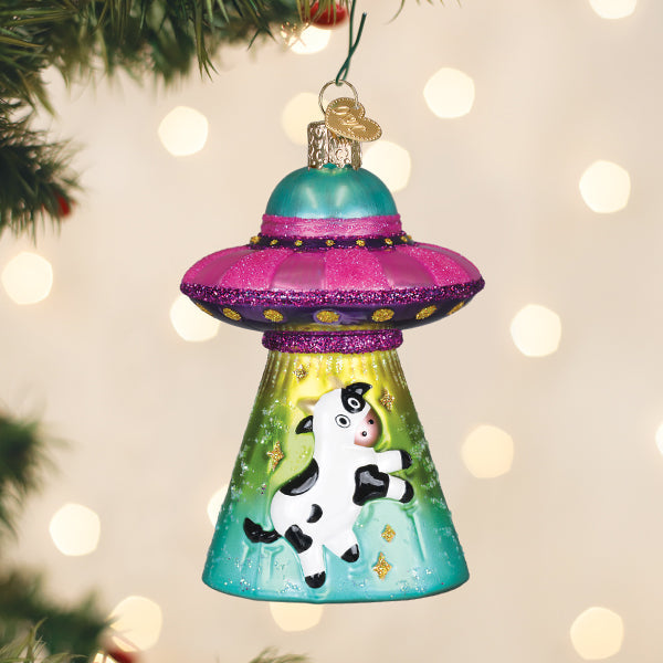Cow Abduction Ornament